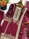 Nsr 890 Pure Fendy Silk With Embroidery Work Pakistani Salwar Kameez Suppliers In India